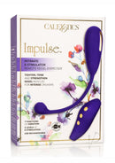 Impulse Intimate E-Stimulator Remote Kegel Balls Purple packaging with details and product features.