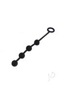 Excite Silicone Anal Beads Black-2