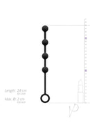 Excite Silicone Anal Beads Black-3