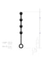 Excite Silicone Anal Beads Black-3