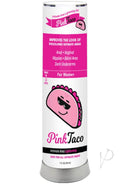 Pink Taco Intimate Area Lightening Gel 1 oz in a sleek bottle designed to improve discolored skin in intimate areas.