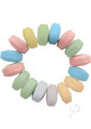 Sweet and Sexy Candy Love Rings 3 Pack featuring colorful candy rings arranged in a fun circular design.