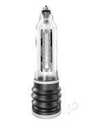 Bathmate Hydromax7 Penis Pump Clear, a water-based pump for enhancing male wellness and support.