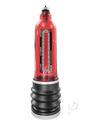Bathmate Hydromax9 Penis Pump Red with black base, designed for enhanced performance and comfort.