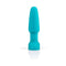 b-Vibe Rimming 2 Rotating and Vibrating Remote Control Plug Teal, a teal anal toy with rotating beads for pleasure.