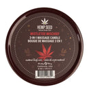 Earthly Body Hemp Seed 3-in-1 Massage Candle Mistletoe Mischief 6 Oz packaging featuring natural body care design.