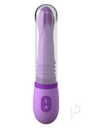 Fantasy For Her Thrusting and Warming Vibrator Purple in sleek design with silicone texture and heat function.