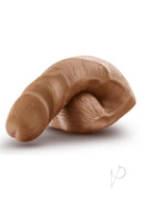 Performance 5 Inch Realistic Packer Caramel showcasing a lifelike, soft texture for comfortable packing.