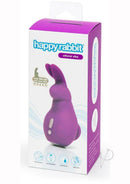 Happy Rabbit Mini Ears Finger Rabbit Vibrator Purple packaging showcasing its ergonomic design and features.