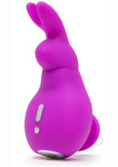 Happy Rabbit Mini Ears Finger Rabbit Vibrator Purple side view with ergonomic design and flexible ears.