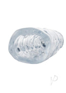 Size Matters 3 Inch Penis Enhancer Sleeve Clear showcasing realistic design and crystal clear finish.