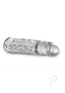 Size Matters 3 Inch Penis Enhancer Sleeve Clear with realistic design and crystal clear finish for enhanced pleasure.
