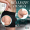 Strap U Packer Silicone 3.6 inches Dildo Vanilla showcasing realistic design with lifelike details and premium silicone.