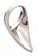 Rouge Stainless Steel Play Tear Drop Cockring 45 mm Silver, elegant design for enhanced performance and pleasure.