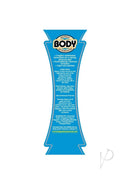 Body Action Ultra Glide Water Based Lubricant 2.2 oz label with directions and ingredients in blue design.