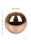 Climax Weighted Balls Kegel Exerciser Rose Gold, a pair of sleek weighted balls for pelvic floor training.