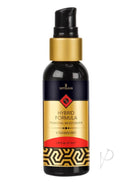 Sensuva Hybrid Strawberry Flavored Lubricant 1.93 Oz bottle featuring a black and gold design with strawberry label.