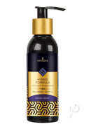Sensuva Hybrid Blueberry Muffin Flavored Lubricant 4.23 Oz in a bottle with a pump.