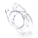 CB-6000S Clear Male Chastity Device for secure and comfortable chastity play, featuring a lightweight and discreet design.