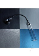 Performance VX9 Auto Penis Pump 9 Inch Clear with black pump handle and transparent cylinder.