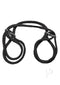 Japanese style bondage cuffs made of 100% cotton, featuring slip-ring design for safe and enjoyable play.