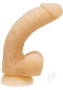Addiction Bendable David Silicone Dildo 8 Inch Vanilla designed for customizable pleasure and lifelike feel.