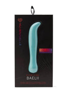 Nu Sensuelle Baelii XLR8 G-Spot Vibrator Electric Blue packaging showcasing its sleek design.