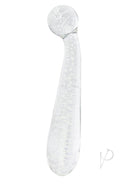 Firefly G-Spot Glass Wand Glow In The Dark Clear, a sleek and luminous glass wand for G-spot pleasure.