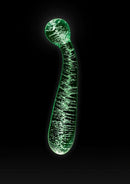 Firefly G-Spot Glass Wand Glow In The Dark Clear with luminous design and contoured shape for G-spot pleasure.