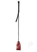 Rouge Anaconda Leather Riding Crop Burgundy, a premium leather riding crop with a luxurious burgundy finish.