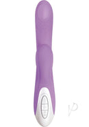 Super Sucker G-Spot Vibrator Clitoral Suction Purple, designed for dual stimulation with a suction feature.