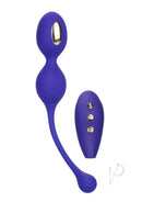 Impulse Intimate E-stimulator Dual Kegel Balls Purple with remote control for pelvic floor training.