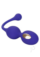 Impulse Intimate E-stimulator Dual Kegel Balls Purple for pelvic floor training and enhanced orgasms.
