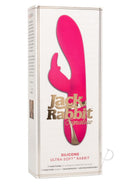 Jack Rabbit Signature Silicone Rabbit Vibrator Pink packaging featuring a pink silicone design and premium features.