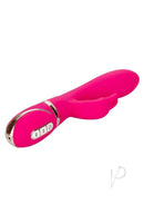 Jack Rabbit Signature Silicone Rabbit Vibrator Pink featuring dual silicone body and bunny ears for enhanced pleasure.