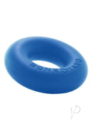Boneyard Ultimate Silicone Cock Ring 2 Inch Blue on a white background, made of soft-touch silicone for comfort.