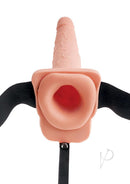 Fetish Fantasy Series 9 Inch Hollow Squirting Strap-On with realistic detail and elastic harness.