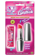 Liquid V Lipstick Vibrator and Arousal Gel Kit Pink