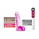 Naturally Yours Vibrating Ding Dong 6.5 Inch Dildo Pink with realistic design, waterproof, and 10 vibrating functions.