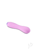 Wellness G Curve Silicone G-Spot Vibrator Purple showcasing its sleek design and soft silicone material.
