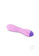 Wellness G Curve Silicone G-Spot Vibrator Purple featuring a sleek and flexible design for targeted stimulation.