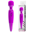 Pretty Love Power Wand Massager Purple shown with packaging, designed for versatile full-body and erotic massage.