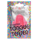 CalExotics Foil Pack Vibrating Tongue Teaser Pink packaging with teasing text design.