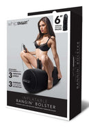 Whip Smart Inflatable Bangin Bolster with Vibrating Dildo on a woman in lingerie, showcasing its versatile and travel-friendly design