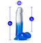B YOURS STELLA BLUE 6 DILDO BLUE "-4