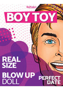 Boy Toy Real Life Size Male Blow-Up Doll 5.2 Feet promotional image featuring a smiling male doll design.