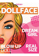 Doll Face Real Life Size Female Blow-Up Doll 5.2 Feet artwork featuring a colorful design and bold text.