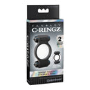 Fantasy C-ringz Magic Touch Vibrating Couples Ring Black packaging featuring dual vibrating bullets.