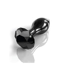 Pipedream Icicles No 78 Glass Anal Plug featuring a sleek, polished black surface and elegant design for anal play.