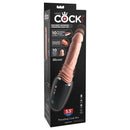 King Cock Plus 5.5 Inch Thrusting Cock Pro Light packaging showcasing 10 thrusting modes and dual-level warming features.